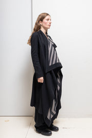GARETH PUGH - 2010’s Cashmere blend maxi length coat with patterned lining