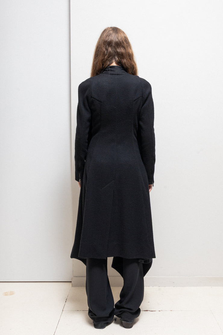 GARETH PUGH - 2010’s Cashmere blend maxi length coat with patterned lining