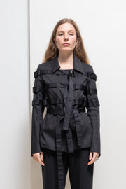 GARETH PUGH - Early 2000’s Cotton blend jacket with buckled straps