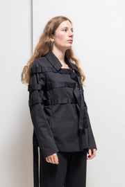 GARETH PUGH - Early 2000’s Cotton blend jacket with buckled straps