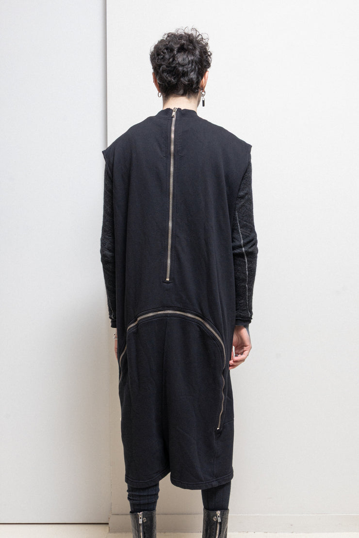 RICK OWENS DRKSHDW - FW14 Aircut fleece cotton jumpsuit