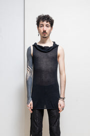 RICK OWENS - SS07 mens « DRAKE » Knitted top with draped neck