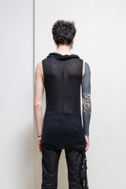 RICK OWENS - SS07 mens « DRAKE » Knitted top with draped neck