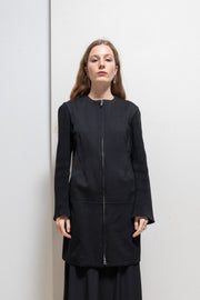 YOHJI YAMAMOTO Y’S - 90’s zip up wool jacket with knitted sleeves