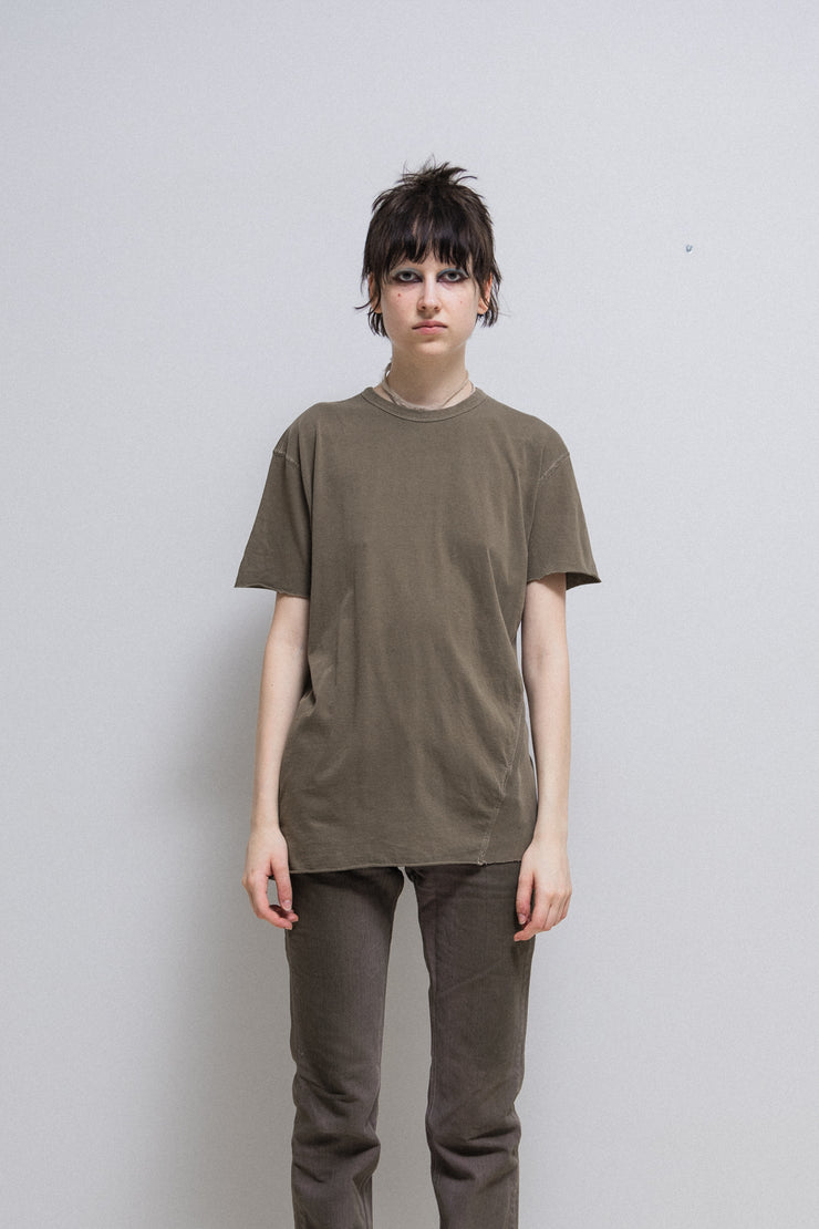 RICK OWENS SLAB - Swamp cotton tee