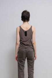 RICK OWENS SLAB - Dust cropped swallowtail top (sample)