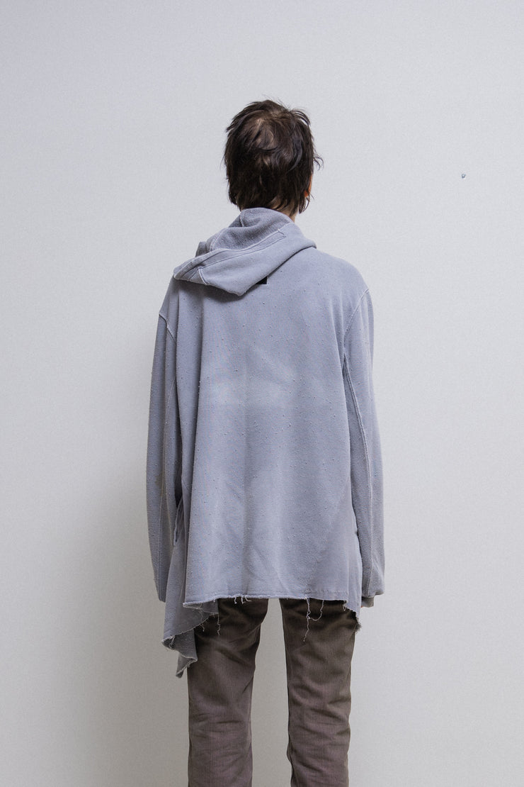 RICK OWENS SLAB - Pale blue open sweater (sample)