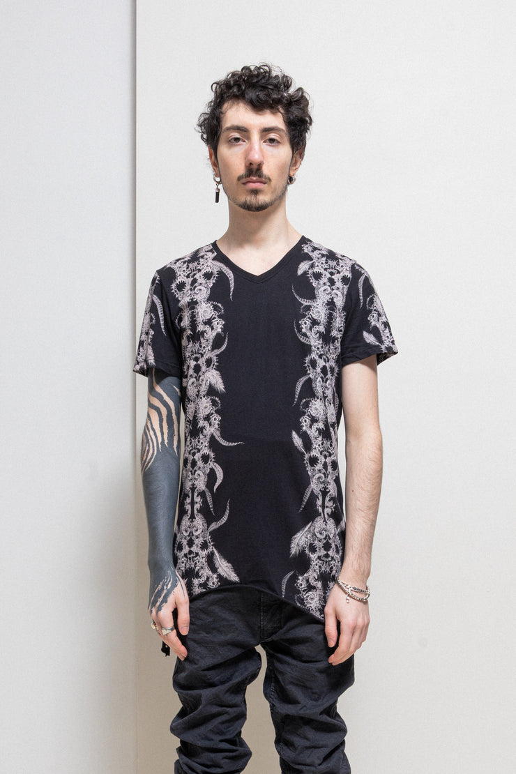 KMRII - Magnolia pattern cotton tee – L'OBSCUR