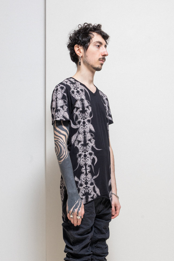 KMRII - Magnolia pattern cotton tee – L'OBSCUR