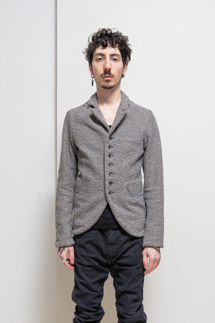 KAPITAL - Speckled textured jacket with front buttoning – L'OBSCUR