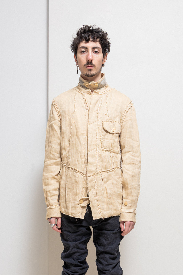 TAKAHIRO MIYASHITA THE SOLOIST - Cream cotton gauze patchwork