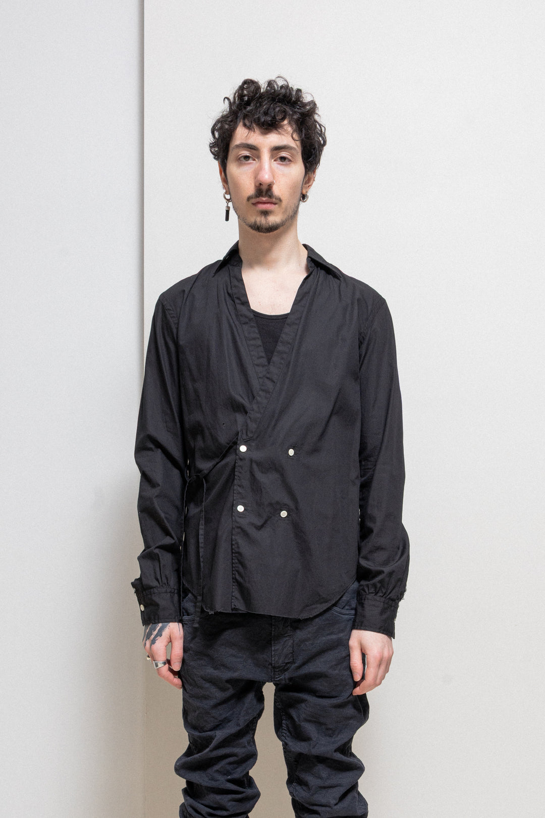 TAKAHIRO MIYASHITA THE SOLOIST - SS17 Cotton shirt with side