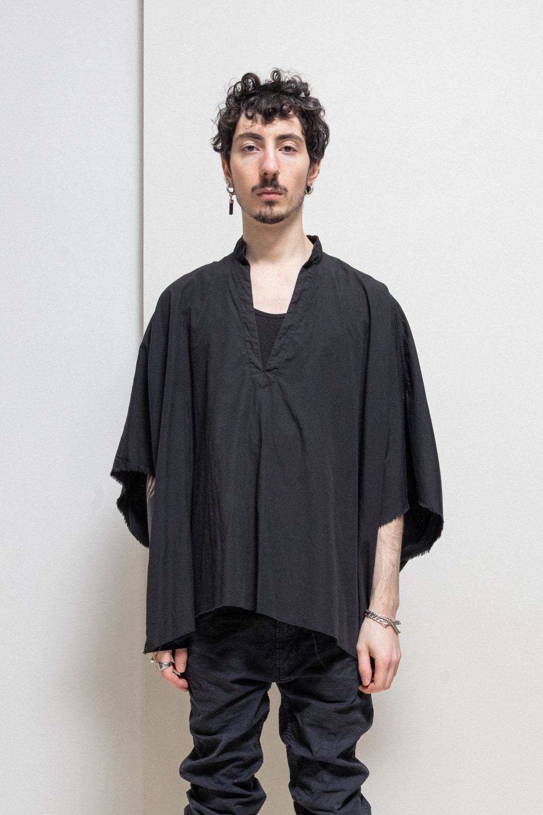 TAKAHIRO MIYASHITA THE SOLOIST - SS15 Silk & cotton wide shirt
