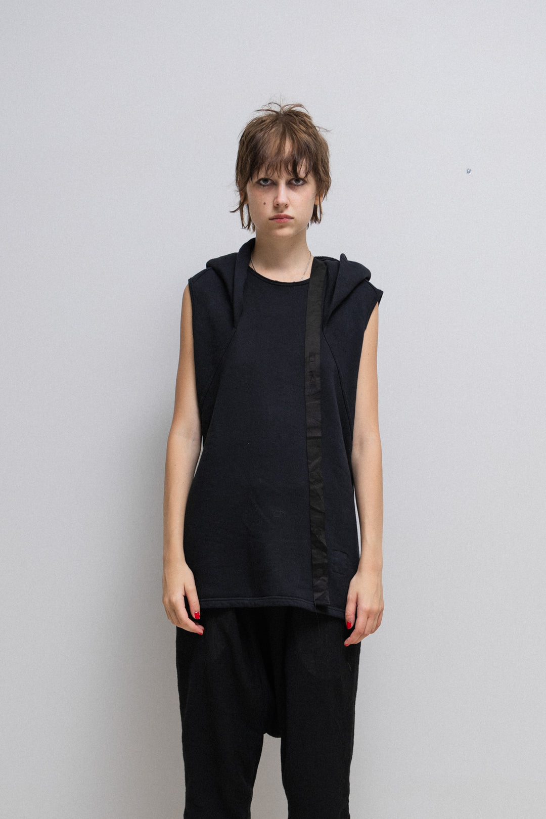 Rick Owens　dust sweat vest RICK OWENS DRKSHDW - 2010's sleeveless cotton sweater with Druid