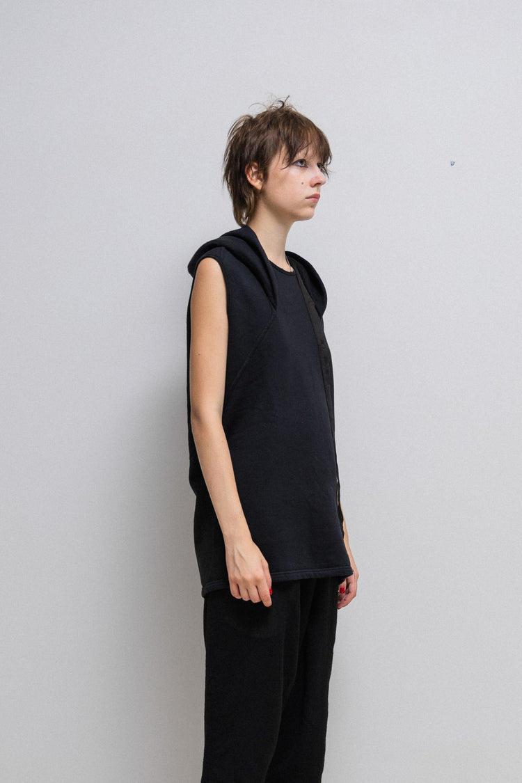 RICK OWENS DRKSHDW - 2010's sleeveless cotton sweater with Druid