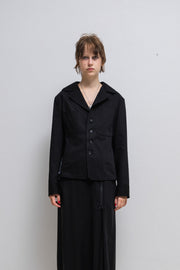 YOHJI YAMAMOTO - SS03 Button up cotton jacket with back patches