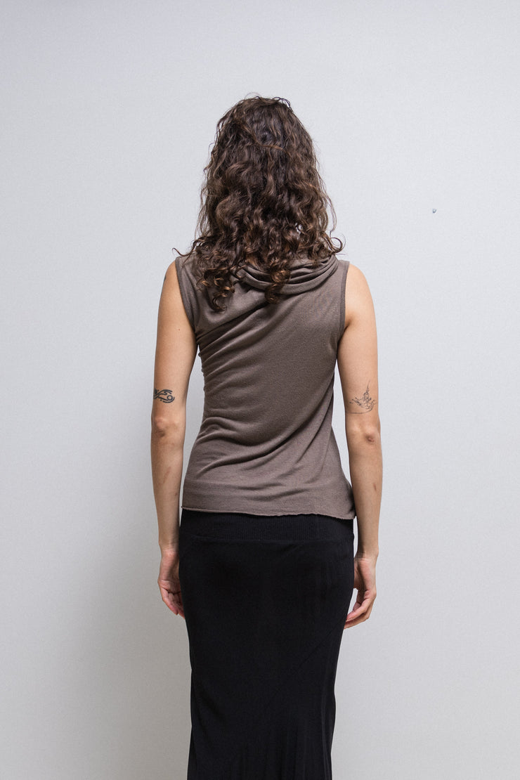 RICK OWENS - FW07 « EXPLODER » Draped top with asymmetric sleeves