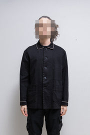 YOHJI YAMAMOTO POUR HOMME - SS03 Cotton jacket with contrasting piping