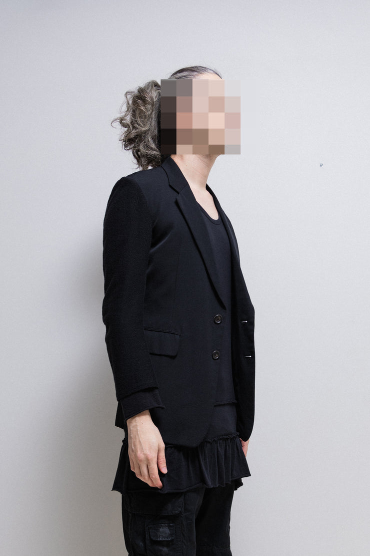 COMME DES GARÇONS HOMME PLUS - SS09 « Black is best » Cotton dress top with ruffles