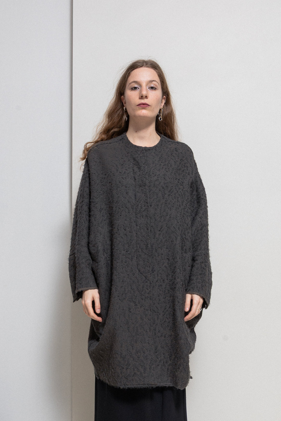 For Tomo) DAMIR DOMA - Wool blend textured cocoon jacket – L'OBSCUR