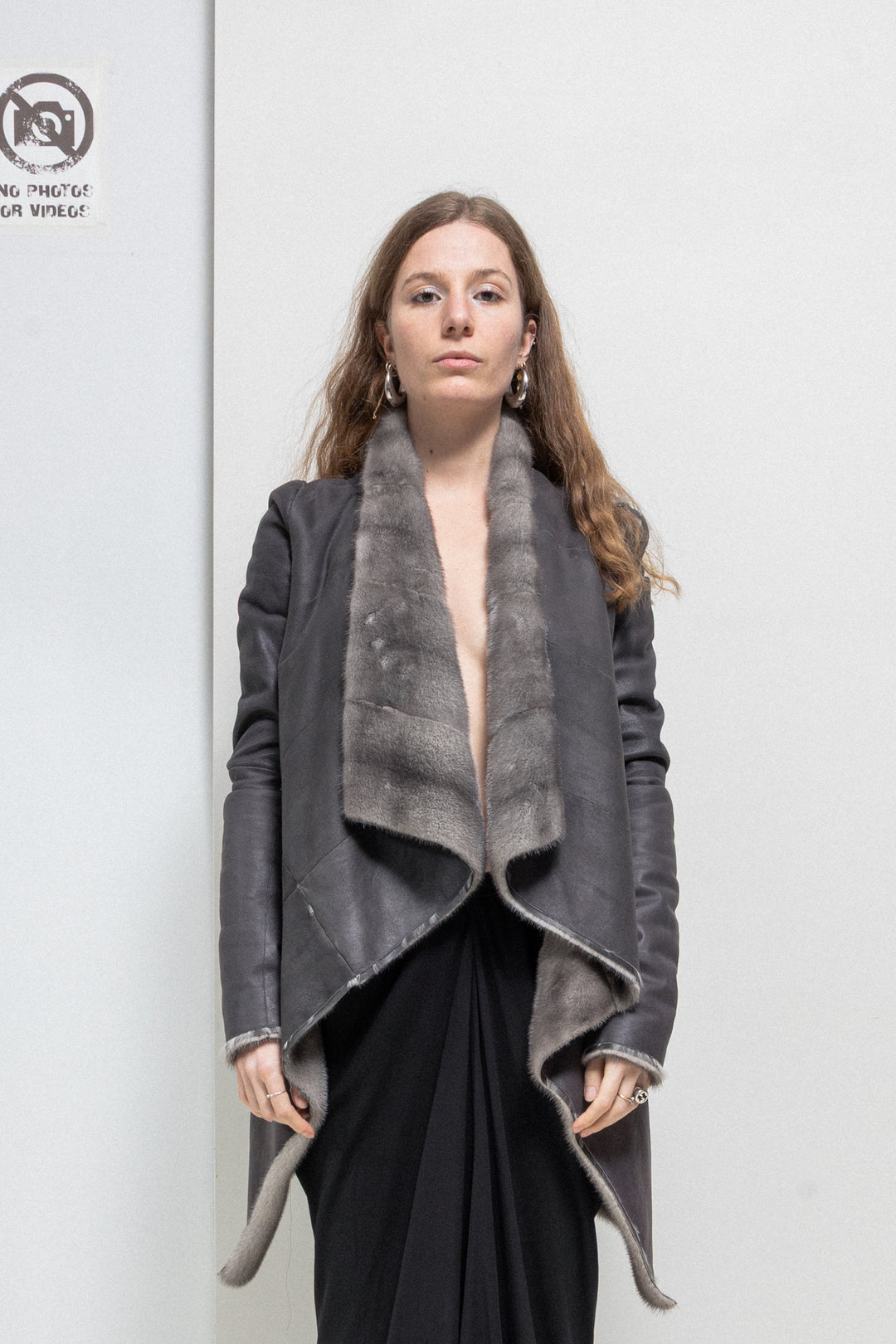 RICK OWENS PALAIS ROYAL - 2007 / 2011 Mink fur shearling coat – L