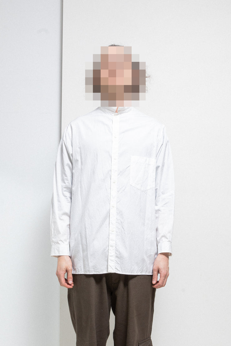 トップス Yohji Yamamoto shirt panel White cotton YOHJI YAMAMOTO POUR HOMME - SS17 Button up cotton shirt – L'OBSCUR