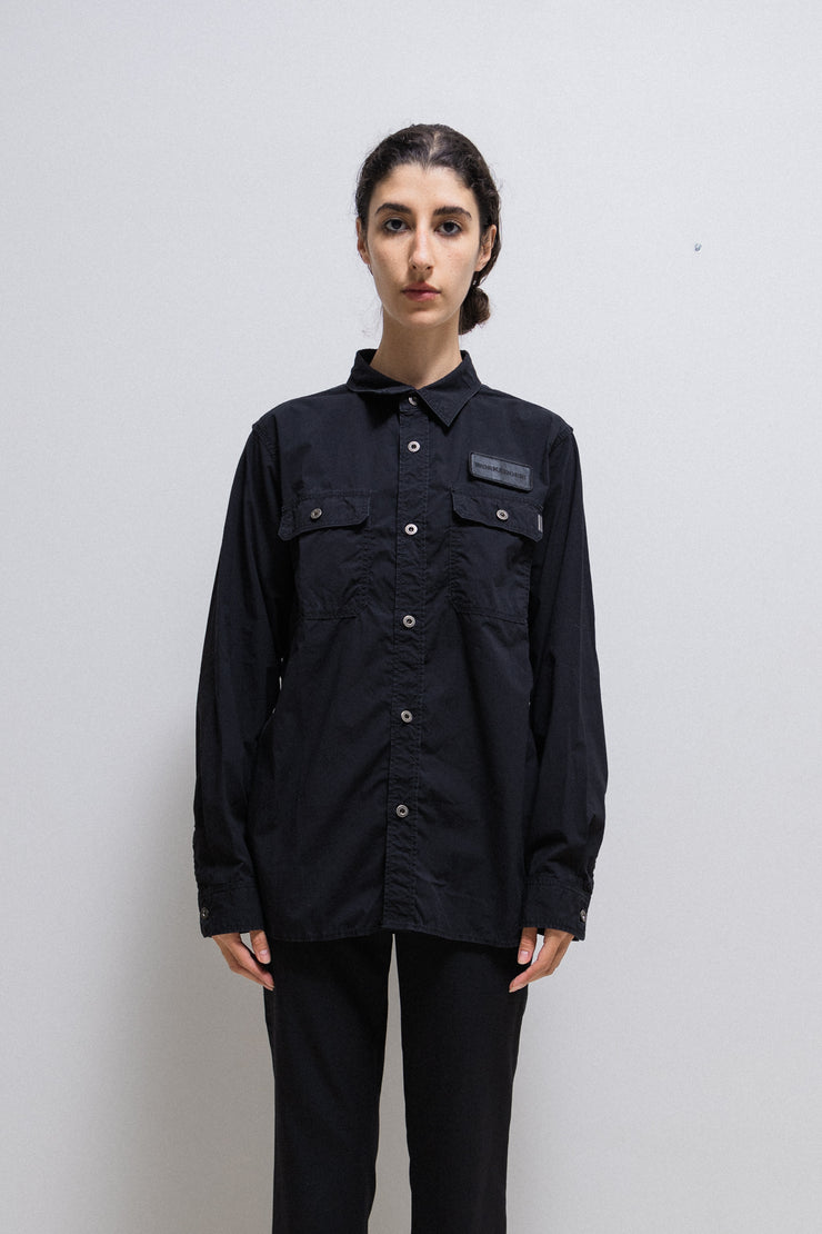 ISAMU KATAYAMA BACKLASH - Button up cotton overshirt