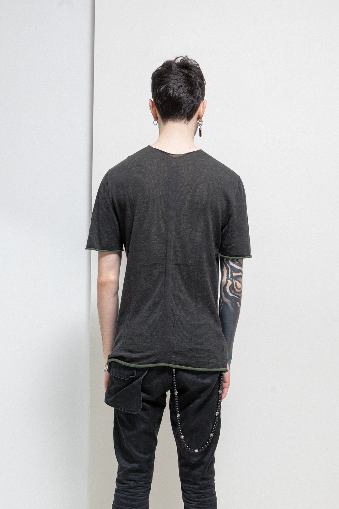 LABEL UNDER CONSTRUCTION - Reversible knitted tee – L'OBSCUR