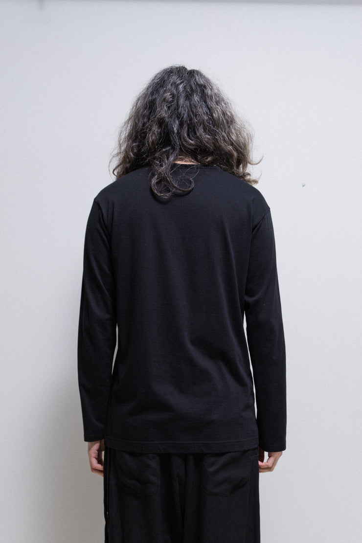 YOHJI YAMAMOTO POUR HOMME - SS24 Printed cotton longsleeves (runway)