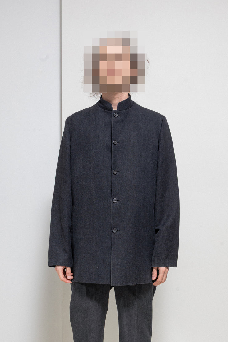 YOHJI YAMAMOTO POUR HOMME - 90's Linen + cotton button up jacket