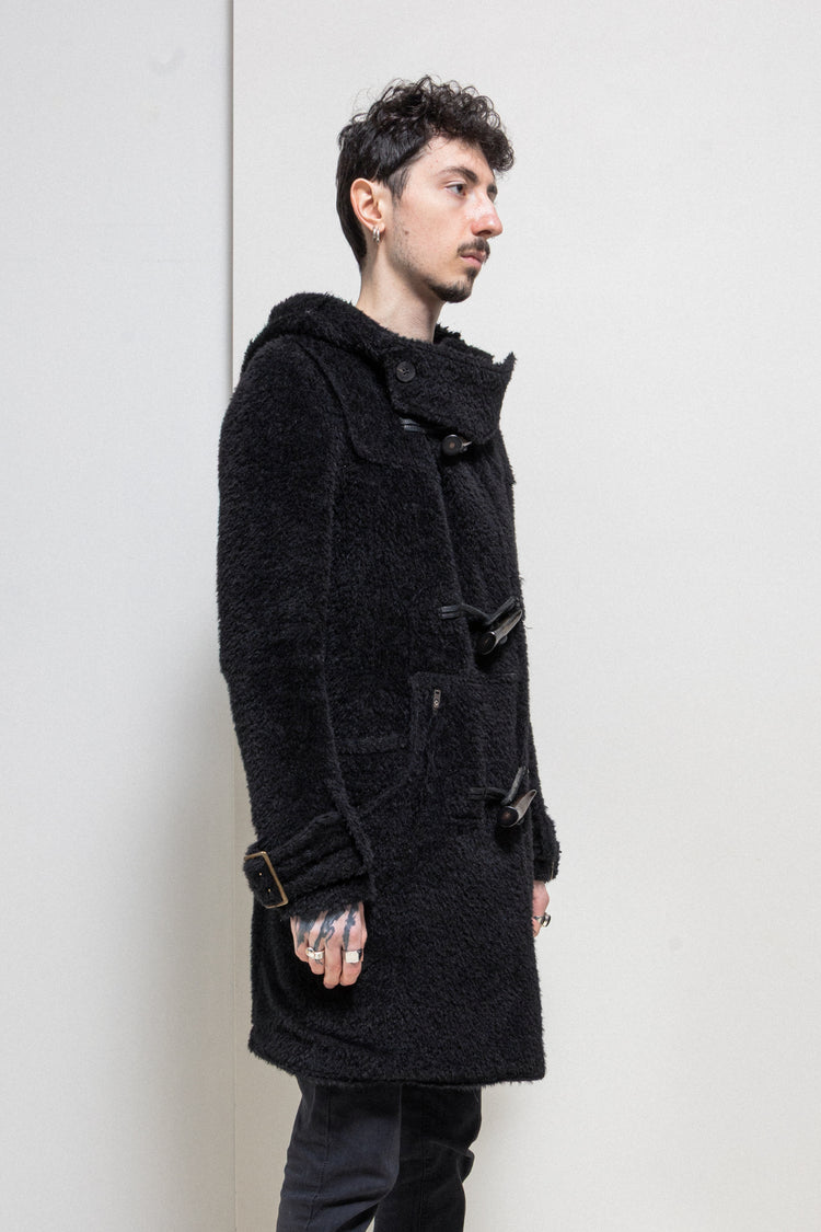 L.G.B - Alpaca wool fuzzy duffle coat – L'OBSCUR
