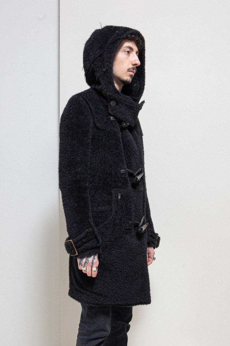 L.G.B - Alpaca wool fuzzy duffle coat – L'OBSCUR