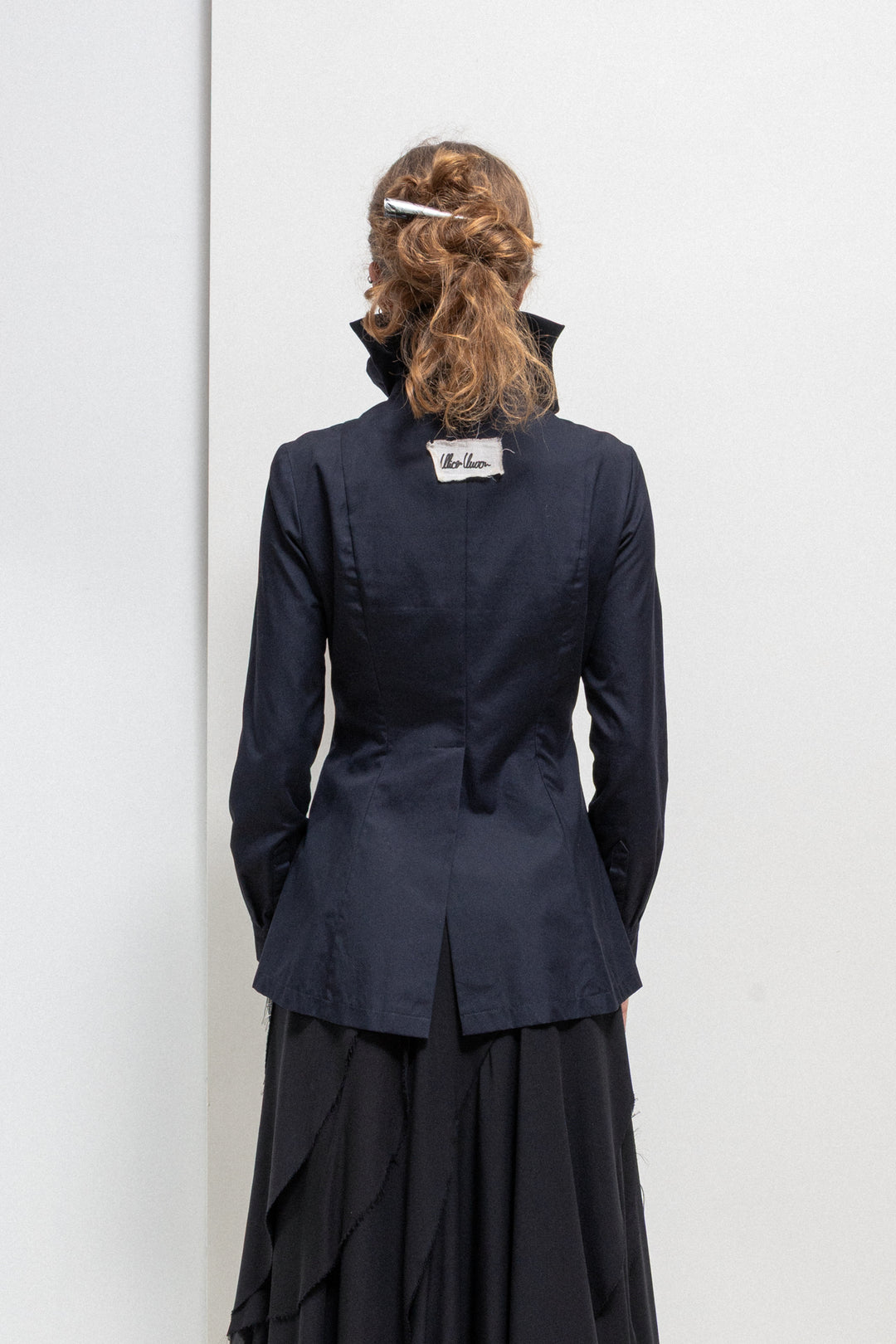 ALICE AUAA - FW01 « CURE » Cotton shirt with pleated collar