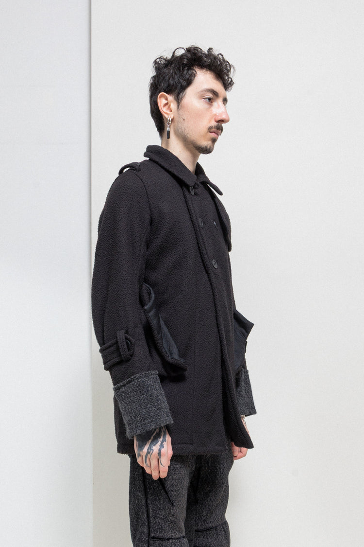 UNDERCOVER - FW96 « Wire » Textured coat with flap panels and