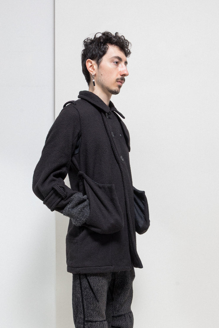 UNDERCOVER - FW96 « Wire » Textured coat with flap panels and