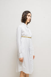 A.F VANDEVORST - SS07 Cotton shirt dress with chest belt detail