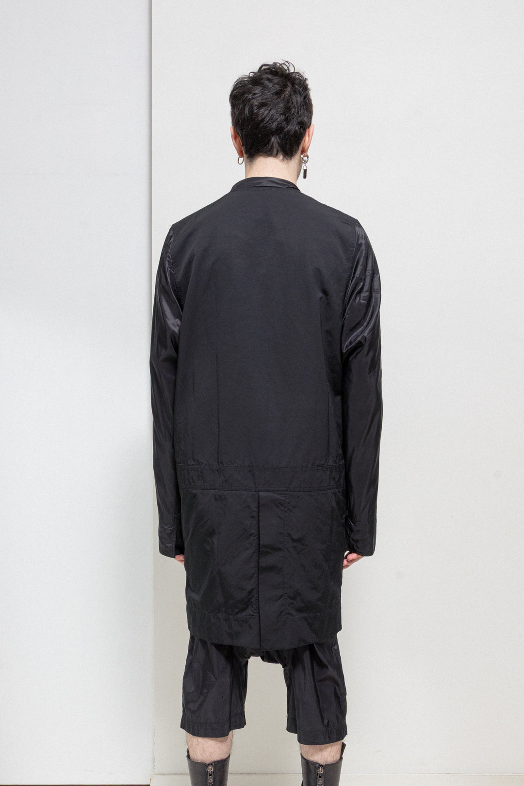 RICK OWENS - SS14 « VICIOUS » Cotton zip up jacket with nylon