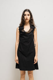 JUNYA WATANABE - SS05 Cotton dress with signature collar zippers (runway)