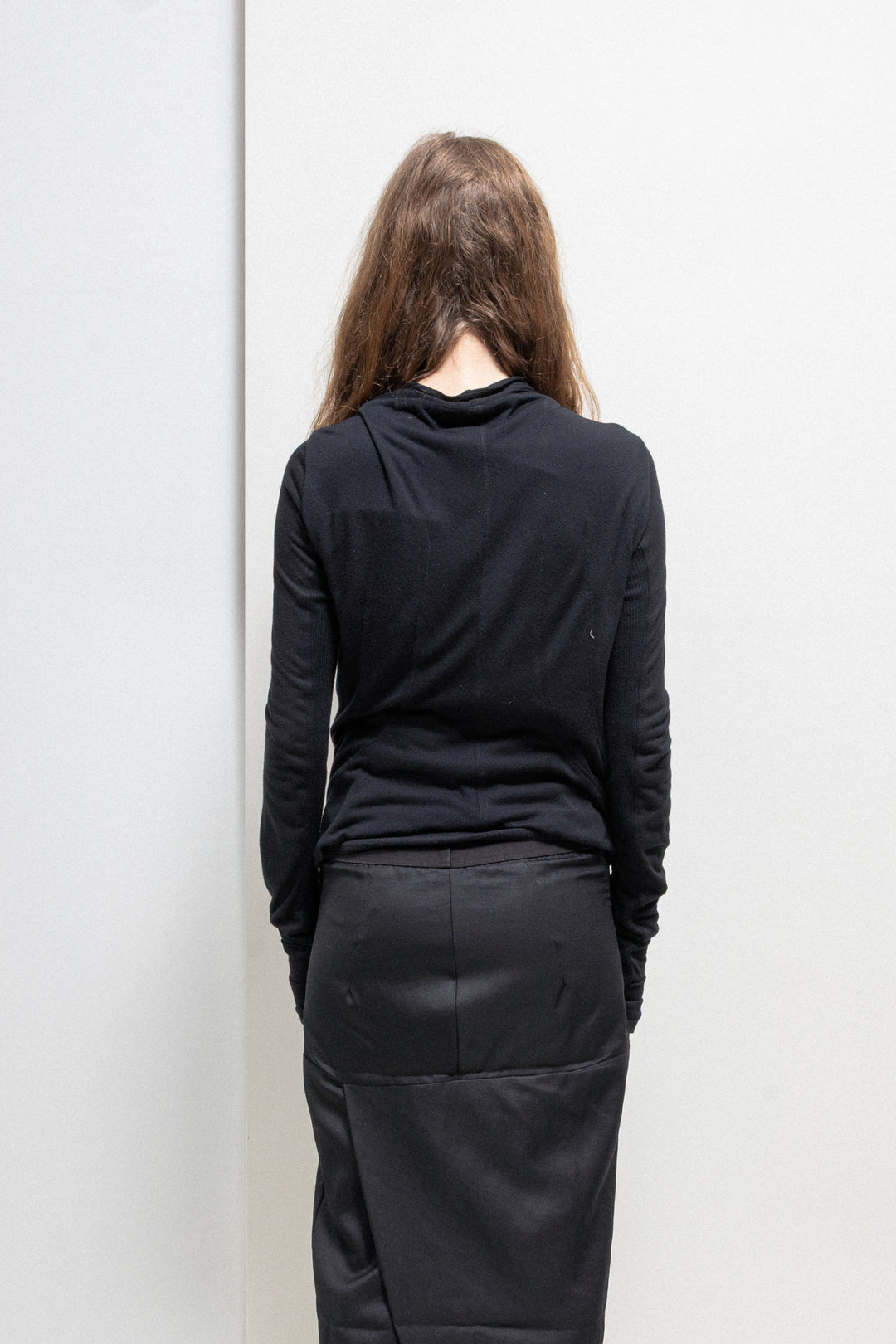 RICK OWENS LILIES - Late 2000's Soft jersey jacket with zipper