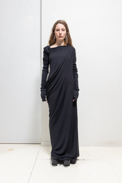 rick owens long dress LILIES In medium Sweetra Digital Mesh Short Artemis Style:03918