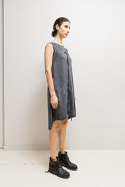 ISAAC SELLAM - Sleeveless washed dress with cutouts