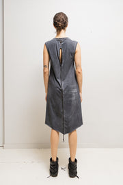 ISAAC SELLAM - Sleeveless washed dress with cutouts