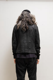 RICK OWENS - FW06 « DUSTULATOR » Soft lamb leather intarsia jacket