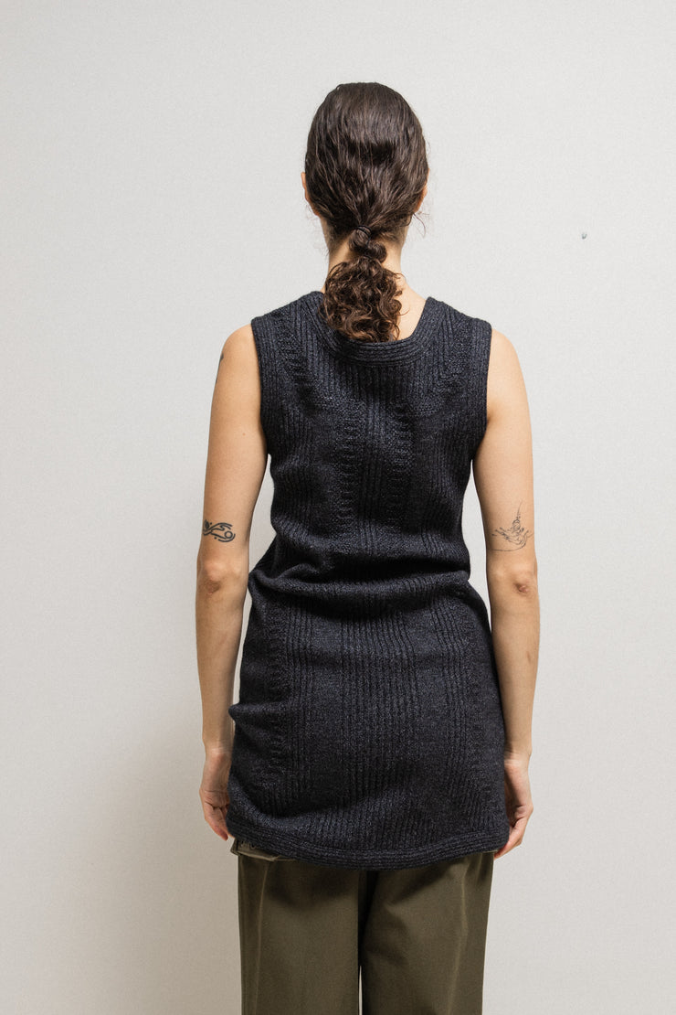 UNDERCOVER - FW09 "Earmuff maniac" Thick ribbed wool dress top