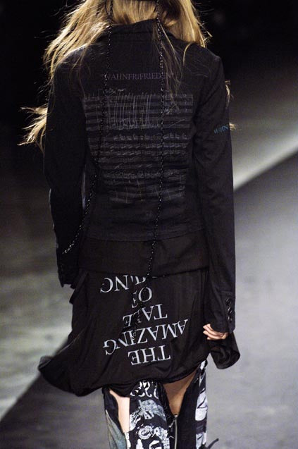 UNDERCOVER - SS06 "T." Klaus Schulze printed cotton jacket (runway)