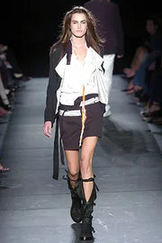 ANN DEMEULEMEESTER - SS05 Double waist mini skirt (runway)