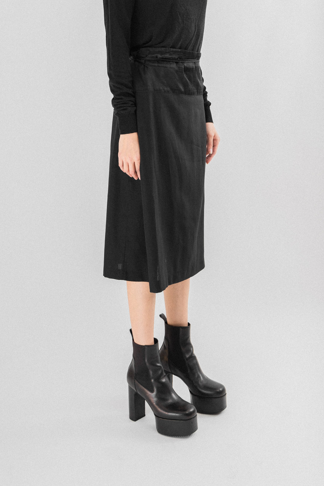 MARTIN MARGIELA - SS02 White label folded skirt – L'OBSCUR
