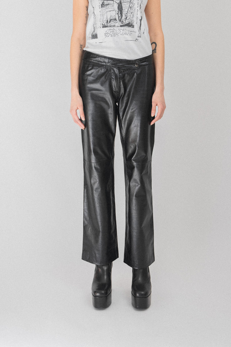 ANN DEMEULEMEESTER - SS01 Leather pants