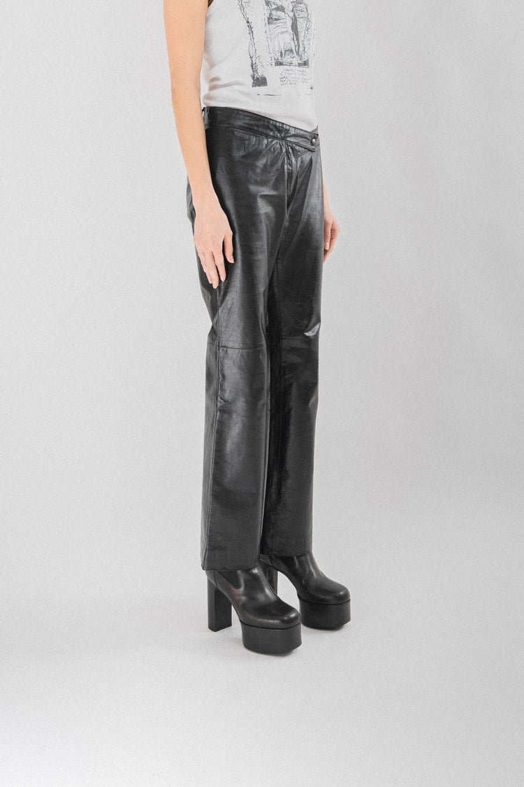 ANN DEMEULEMEESTER - SS01 Leather pants – L'OBSCUR