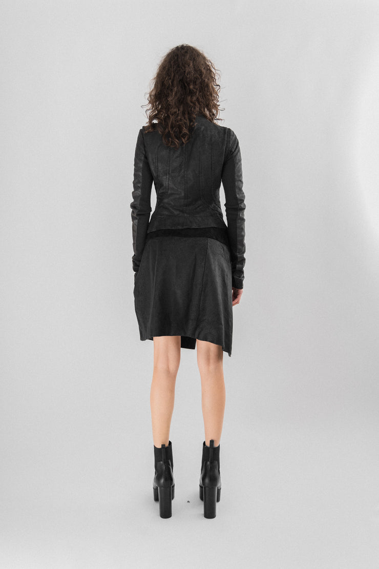 RICK OWENS - FW10 GLEAM Leather skirt